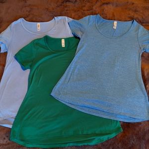 Lot of 3 Lularoe XS classic tees